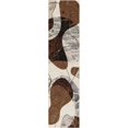 thumbnail image 2 of Unique Loom Outdoor Modern Collection Area Rug - Vanta (2' x 8' Runner Brown and White/Ivory), 2 of 9