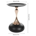 thumbnail image 4 of Round End Table W/Large Tray Metal End Table For Living Rooms And Yards Black, 4 of 14