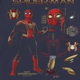 thumbnail image 2 of Women's Marvel Spider-Man: No Way Home Iron Suit Gear  Graphic Tee Navy Blue Small, 2 of 4