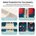 thumbnail image 3 of Valentine's Day Jewelry Display and Organizer: Portable Square Travel Case for Rings, Earrings, Necklaces, Bracelets - Suitable for Girls and Women, 3 of 6
