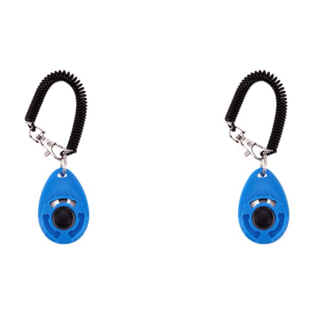 1 Unidad Entrenamiento para Llavero Con Ajustable Clicker() Azul