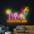 thumbnail image 3 of Handmadetneonsign Cocktail Bar Neon Sign, Cocktail Wine Wall Art Decor, Bar Club Logo Wall Decor, 3 of 5