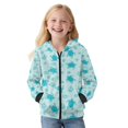 thumbnail image 3 of Xixirimido Sea Turtles Coral Starfish Printed Girls Boys Zip-Up Hoodies Kids Fall Winter Warm Sweatshirt Jacket with Pocket Youth Long Sleeve Pullover Top Teen Outfits for 6-8 Years, 3 of 7