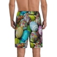 thumbnail image 3 of Kdxio Easter Egg1 Print Mens Sleep Shorts Bottoms Soft Comfy Pajama Wear Pants with Drawstring Pockets, 3 of 7