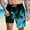 002 Light Blue, variant on Hvot&aat Mens Fashion flame Print Swim Trunks with Liner Hawaiian Quick Dry Beach Swimwear Elastic Waist Shorts