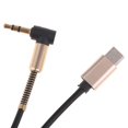 thumbnail image 4 of 2xTipo C A 3,5 Convertidor Estéreo Macho Cable Adaptador Auxiliar De Audio Negro 2 piezas, 4 of 7