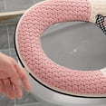 thumbnail image 4 of Clearance!Cute Universal Toilet Seat Cover with Embroidery Design,Soft Washable Zipper Model for Household Bathroom Comfort, 4 of 6