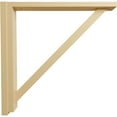 thumbnail image 3 of Ekena Millwork 2 1/2"W x 17 3/4"D x 17 1/4"H Traditional Shelf Bracket, Alder, 3 of 4