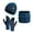 Blue, variant on Wdgfv Winter Thermal Scarf Hat and Gloves Set for Outdoor Cold Weather Windproof Lined Thick Knitted Neck Warmer Cap with Touchscreen Fingers Navy One Size