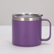 thumbnail image 3 of Toystoory Taza portátil de acero inoxidable con tapa de asa, Camper, taza para beber leche aislada al vacío, botella para acampar, hogar, coche al aire Mostrada Púrpura Toystoory HA010518-04B, 3 of 6
