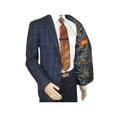 thumbnail image 4 of Men TALLIA Suit Wool Blend English Plaid Classic 2Button VDVA2SVX0013 Blue Brown, 4 of 10