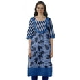 thumbnail image 1 of Moomaya Kurti Droite de Designer pour Femmes Tunique Indienne Imprimée Haut Long Kurta, 1 of 6