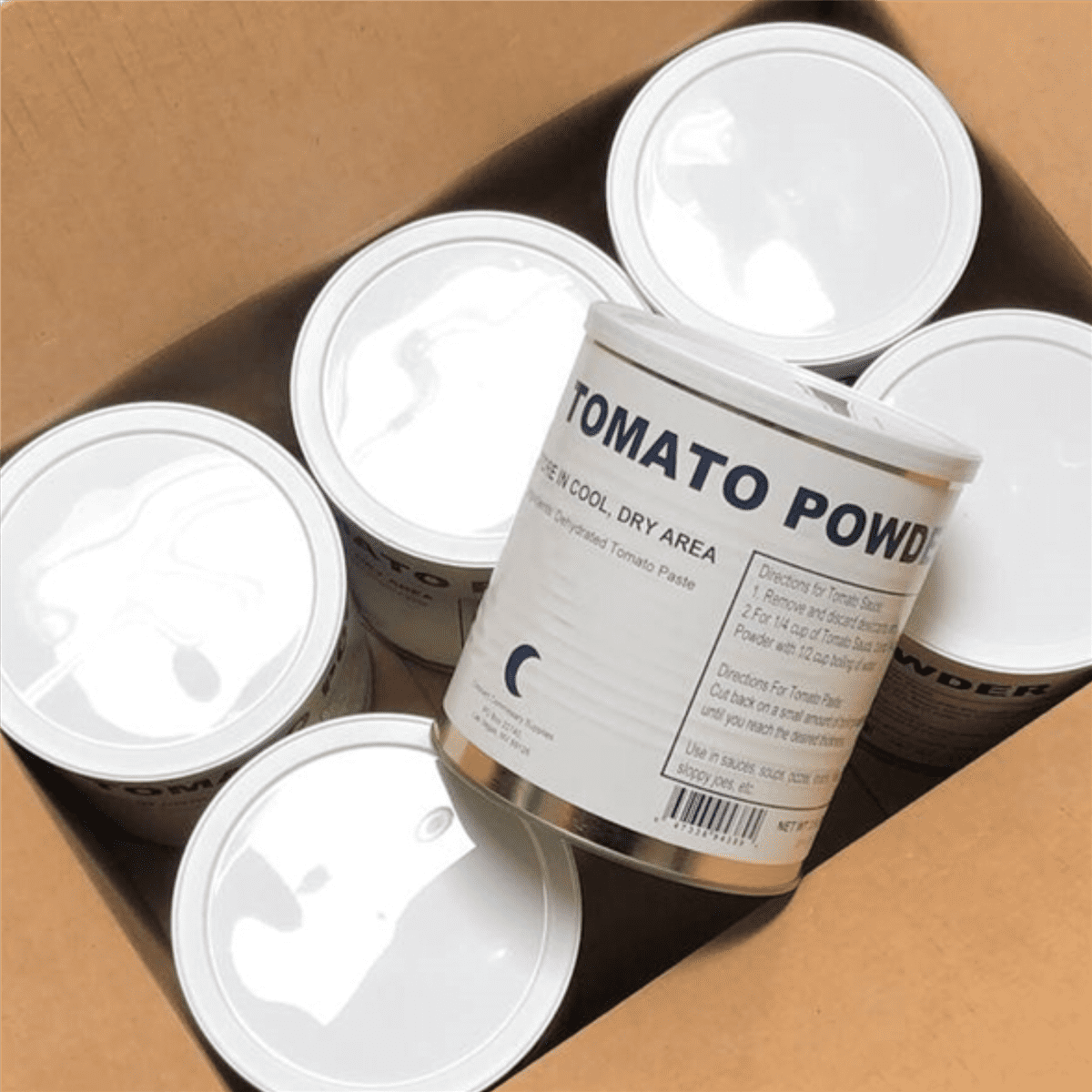 Military Surplus Freeze Dried Tomato Powder 25+ Years Long Shelf Life | Emergency Camping Food for Hiking, Backpacking | Tomato Powder #10 Can - 1 Can ✅