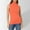 Orange, variant on Womens Summer Strap Tank Tops Solid Color Turtleneck Sleeveless Shirt Fitted Basic Casual Fshion Blouses