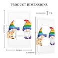 thumbnail image 3 of Fotbe Happy Pride Gnome Print Duplex Receptacle Wall Plate, 1-Gang 5.0" x3.0" Wall Outlet Covers, Dual Outlet Faceplates Covers, Color-matched Screws Included-Style S, 3 of 6