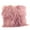 Rose-Pink, variant on Ivory Color Real Mongolian Lamb Fur Pillow, Includes Pillow Filling.  20 Inch  Square