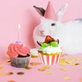 thumbnail image 1 of HEALEEP 100Ud Muffin Cups De Para Hornear Con A Rayas Rojas Y, 1 of 6