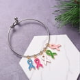 thumbnail image 6 of YIEMEEN 100x/set Cancers Awareness Charm Mixed Color Ribbon Pendants Awareness Ribbon Charm Jewelry Findings DIY Project, 6 of 21