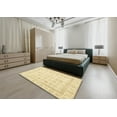 thumbnail image 5 of Ahgly Company Machine Washable Indoor Square Abstract Sun Yellow Area Rugs, 7' Square, 5 of 7