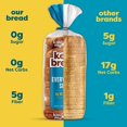 thumbnail image 4 of Kiss My Keto Bread Zero Carb (0g-Net) - Wheat Bread Loaf, Low Calorie Bread - Sugar Free Bread & High Protein Bread - Thin Sliced Bread, Sandwich Bread Whole Wheat (Everything Seed, 1-pack), 4 of 7
