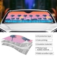 thumbnail image 4 of Kdxio Beach with Palm Trees Print Front Windshield Sun Shade,Folding Auto Sunshade for Car Truck SUV-Small, 4 of 7