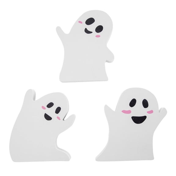 3Pcs Halloween Horror Ghost Crafts Home Desktop Decoration Ornaments Ghost