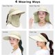 thumbnail image 5 of Sombreros de visera para mujer, sombrero de verano de ala ancha, sombreros de golf para mujer UV 50, gorra de sol plegable y plegable... Ormromra LRWJ320-4, 5 of 6
