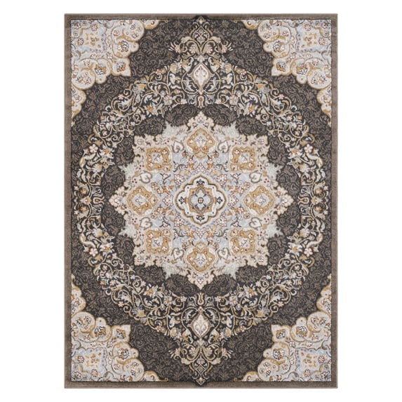 Surya Oushak Indoor Area Rug - Camel/Black