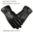 thumbnail image 3 of PMVFHDE Men's Winter PU Leather Touchscreen Gloves with Brushed Inner, Windproof Riding Ski Gloves for Cold Black，One Size, 3 of 9