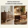 thumbnail image 4 of Wood Furniture Legs, 3 Inch Unfinished Oak Sofa Legs Set of 4 - Heavy Duty Solid Wooden Replacement Legs for Couch, Table, Bench, Bed, Dresser, Chair (Natural), 4 of 9