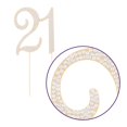 thumbnail image 4 of 21 Cake Topper for 21st Birthday Party Supplies and Decoration Ideas (Gold), 4 of 5