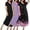 Black/Blue Floral/Leopard, variant on Ekouaer 3 Pack Long Nightgowns for Women Plus Size House Dress Short Sleeve Night Gown V Neck Casual Nightshirt