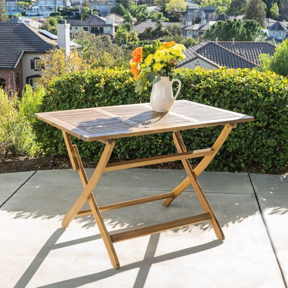 Lightweight Acacia Folding Table / Easy to Move for Outdoor Activities