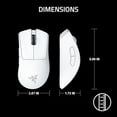thumbnail image 3 of Razer DeathAdder V3 Pro Wireless Gaming Mouse: 64g Lightweight Ergonomic - 30K DPI Optical Sensor - Gen-3 Optical Switches - 8 Programmable Controls, 3 of 13