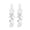 white, variant on QIQUWOHUL Cute Earrings Cute Cartoon Pendant Earrings Green Leaf Earrings