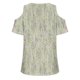 thumbnail image 3 of Camisas de Manga Corta para las Mujeres Blusa de Cuello Redondo de Impresión Casual, Top de Algodón de Imitación Ligero para el Hogar, el Uso Diario Y las Cuatro Estaciones, 3 of 4