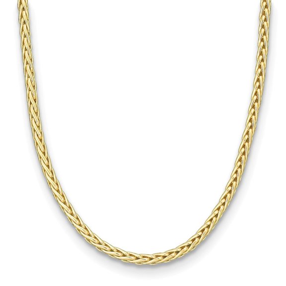 Auriga Fine Jewelry 18K Yellow Gold Polished 5.7 mm Wheat Necklace for Women 16"
