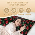 thumbnail image 4 of Lsque Cherry Body Pillow Case Cover,Ultra-Soft Microfiber Bed Pillow Cases 20x54 inches,Elegant Bedding,Breathable Durable Pillow Cover with Envelope Closure, 4 of 8