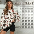 thumbnail image 6 of Xoenoiee Hedgehog Mushroom Leaves Print Women Pullover Sweatshirt Long Sleeve Jacket Oversized Sweatshirts Warm Fuzzy Sweaters Outerwear with Side Pockets, Size 2XL, 6 of 7
