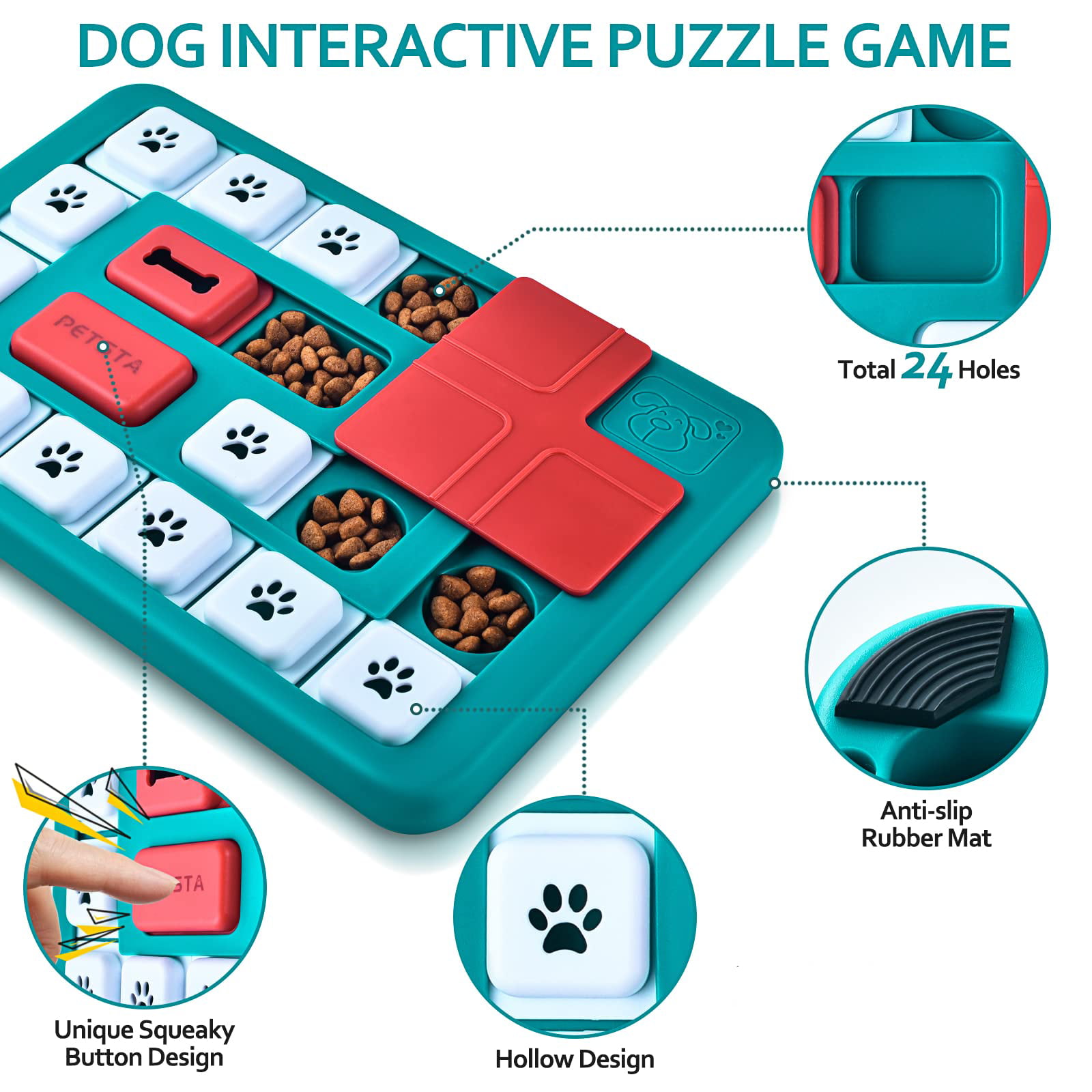MateeyLife Dog Puzzle Toys for Smart Dogs, Interactive Dog Treat Puzzle for  Small Medium Large Breeds, Dog Enrichment Toys for Mental Stimulation