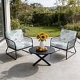 thumbnail image 6 of Outdoor Patio Cushion Covers 4 Pack Starfish Blue Patio Chair Cushion Covers with Ties and Zipper Coastal Ocean Coral Shell Waterproof Outdoor Seat Cushion Covers for Patio Furniture 20"x18", 6 of 9