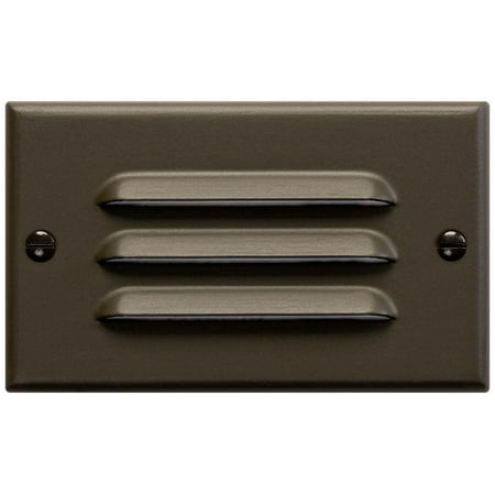 Kichler 4 1/2"W Architectural Bronze Louvered LED Step Light