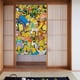 thumbnail image 1 of Cortina de puerta semiopaca con patrón de patchwork de dos piezas de Los Simpsons, cortinas opacas decorativas para dormitorio, sala de estar, decoración de habitación de niños, 34 x 56 pulgadas,, 1 of 7