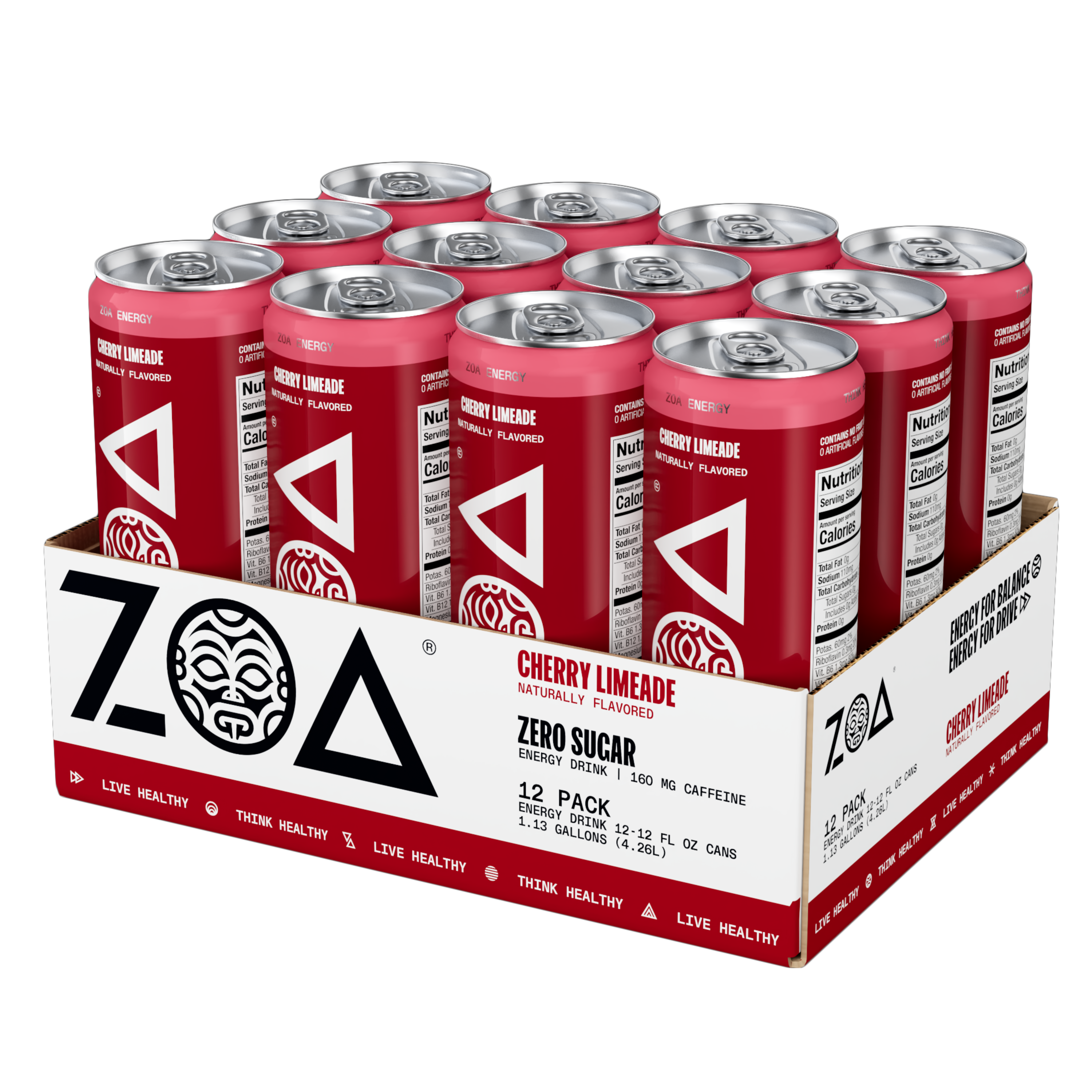 ZOA Cherry Limeade 12oz (12Pack)