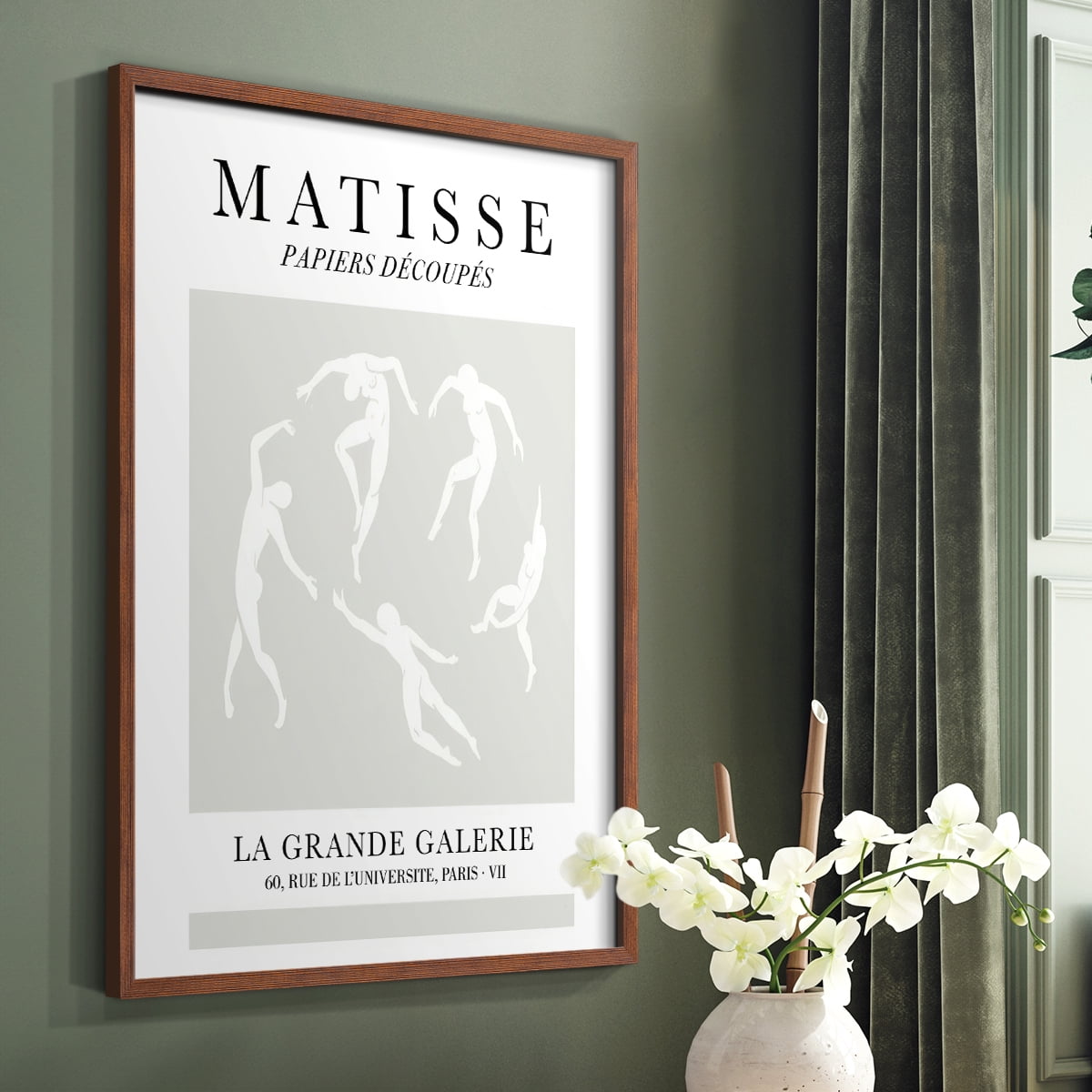 Matisse CLXXXIX Framed Print in Brown Solid Wood 8 x 10 Framed Print