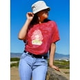 thumbnail image 2 of Manga Girl Cheerful Smile Tie Dye Crystal Women -Image by Shutterstock, Female Large, 2 of 4