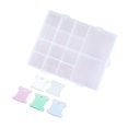 thumbnail image 2 of Caja de almacenamiento de plástico transparente/caja de herramientas/ de caja de costura, , Caja de almacenamiento de 14 cuadrículas Zulema Almacenamiento de hilo de coser, 2 of 8