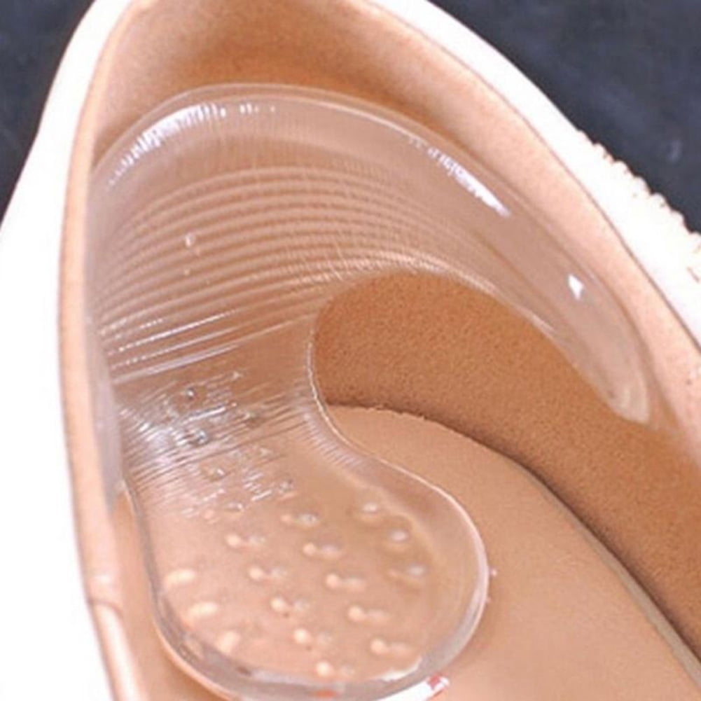 T-Shape Silicone High Heel Liner Grip Cushion Protector Foot Care Shoe Insole