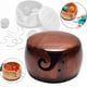 thumbnail image 4 of Cuenco de hilo con tapa Almacenamiento de madera Organizador de Almacenamiento para de punto, 4 of 5