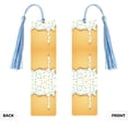 thumbnail image 2 of Kdxio White Ice Cream Print Metal Tassel Bookmarks,Perfect Gift for Art Lovers and Bookworms Metal Bookmarks for Women, 2 of 8